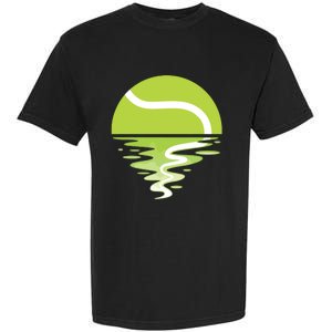 Tennis Ball Sunset Tennis Player Garment-Dyed Heavyweight T-Shirt