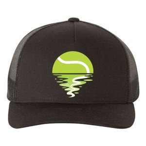 Tennis Ball Sunset Tennis Player Yupoong Adult 5-Panel Trucker Hat