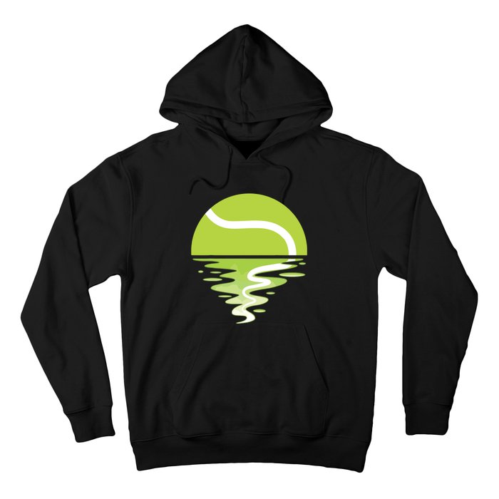 Tennis Ball Sunset Tennis Player Hoodie