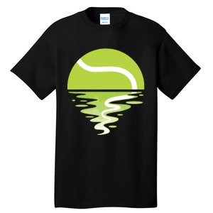 Tennis Ball Sunset Tennis Player Tall T-Shirt