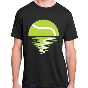 Tennis Ball Sunset Tennis Player Adult ChromaSoft Performance T-Shirt