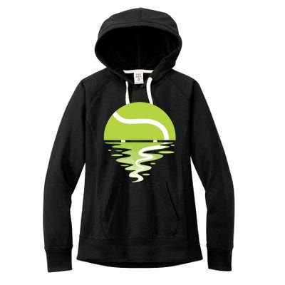 Tennis Ball Sunset Tennis Player Women's Fleece Hoodie