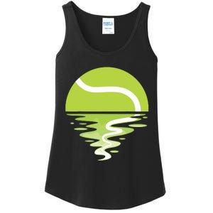 Tennis Ball Sunset Tennis Player Ladies Essential Tank