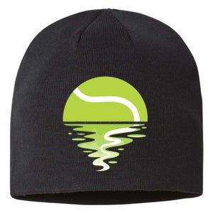 Tennis Ball Sunset Tennis Player Sustainable Beanie