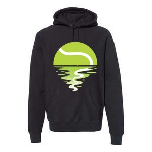 Tennis Ball Sunset Tennis Player Premium Hoodie