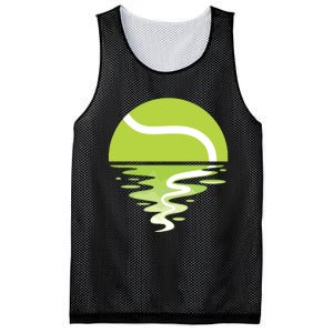 Tennis Ball Sunset Tennis Player Mesh Reversible Basketball Jersey Tank