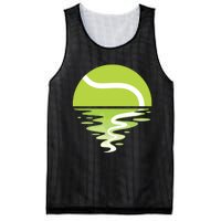 Tennis Ball Sunset Tennis Player Mesh Reversible Basketball Jersey Tank