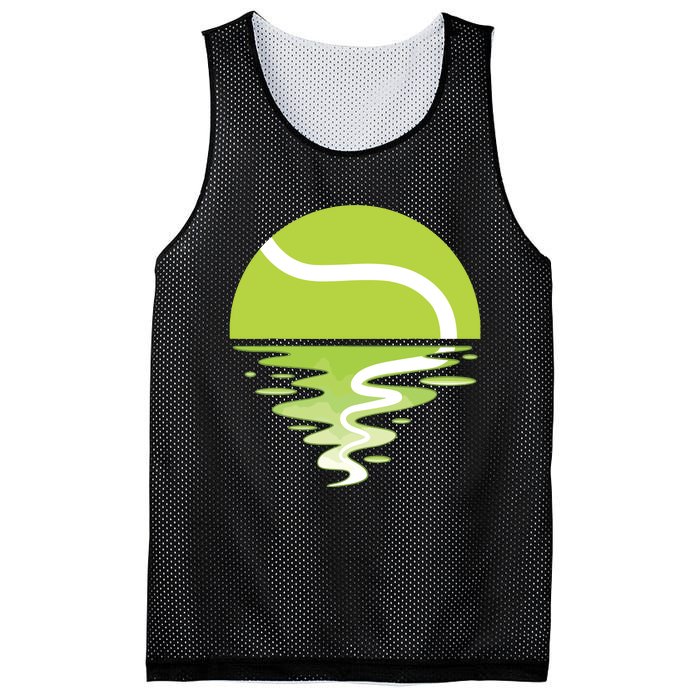 Tennis Ball Sunset Tennis Player Mesh Reversible Basketball Jersey Tank