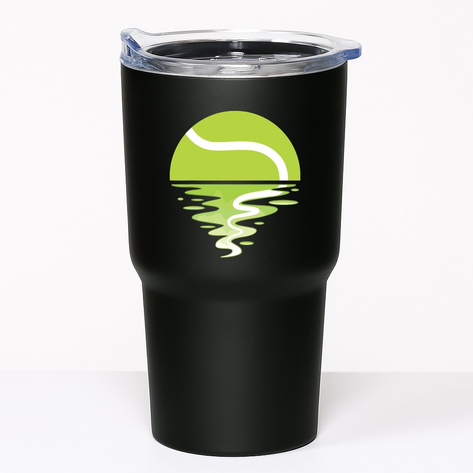 Tennis Ball Sunset Tennis Player Tumbler