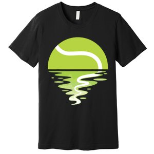 Tennis Ball Sunset Tennis Player Premium T-Shirt