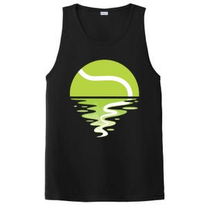 Tennis Ball Sunset Tennis Player PosiCharge Competitor Tank