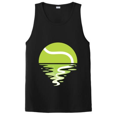 Tennis Ball Sunset Tennis Player PosiCharge Competitor Tank