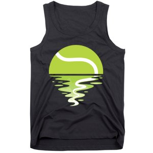 Tennis Ball Sunset Tennis Player Tank Top