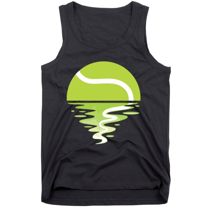 Tennis Ball Sunset Tennis Player Tank Top