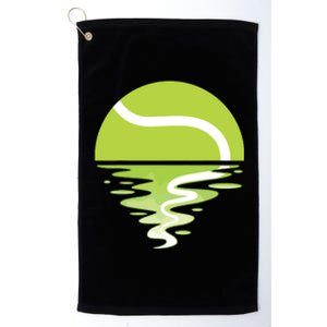 Tennis Ball Sunset Tennis Player Platinum Collection Golf Towel