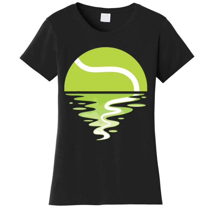 Tennis Ball Sunset Tennis Player Women's T-Shirt