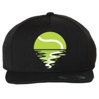 Tennis Ball Sunset Tennis Player Wool Snapback Cap