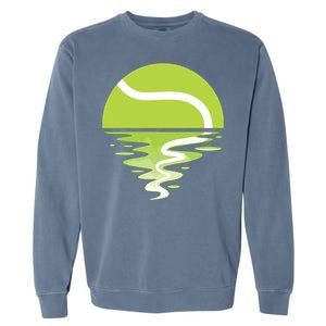 Tennis Ball Sunset Tennis Player Garment-Dyed Sweatshirt