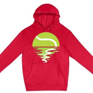 Tennis Ball Sunset Tennis Player Premium Pullover Hoodie