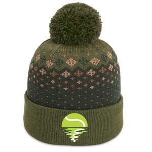 Tennis Ball Sunset Tennis Player The Baniff Cuffed Pom Beanie