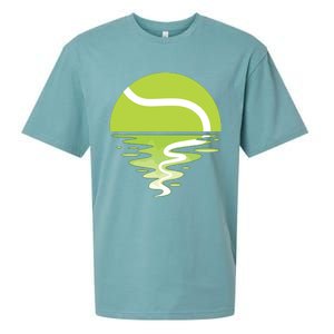 Tennis Ball Sunset Tennis Player Sueded Cloud Jersey T-Shirt