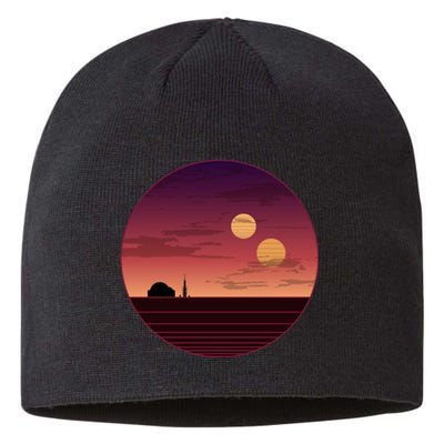 The Binary Sunset Sustainable Beanie