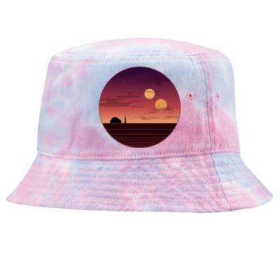 The Binary Sunset Tie-Dyed Bucket Hat