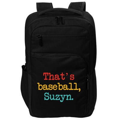 That's Baseball Suzyn Apparel Impact Tech Backpack