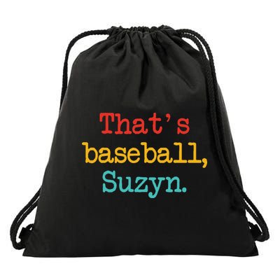 That's Baseball Suzyn Apparel Drawstring Bag