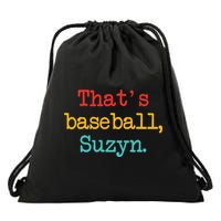 That's Baseball Suzyn Apparel Drawstring Bag