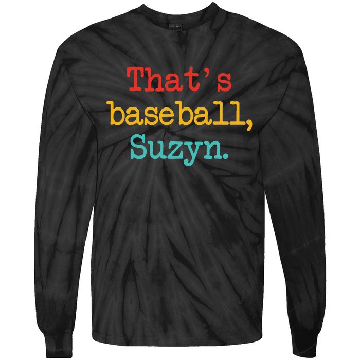 That's Baseball Suzyn Apparel Tie-Dye Long Sleeve Shirt