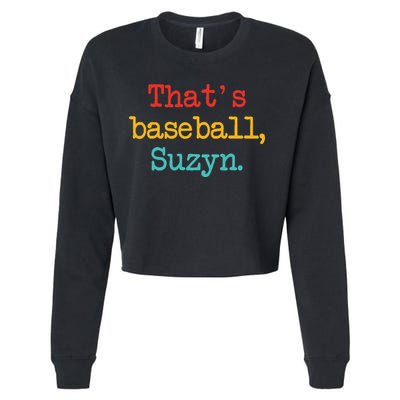 That's Baseball Suzyn Apparel Cropped Pullover Crew