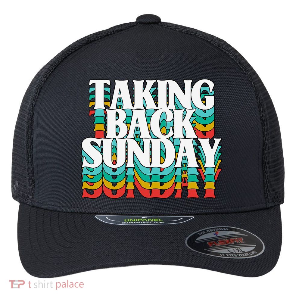 Taking Back Sunday Weekend Funny Retro Flexfit Unipanel Trucker Cap