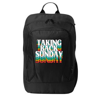 Taking Back Sunday Weekend Funny Retro City Backpack