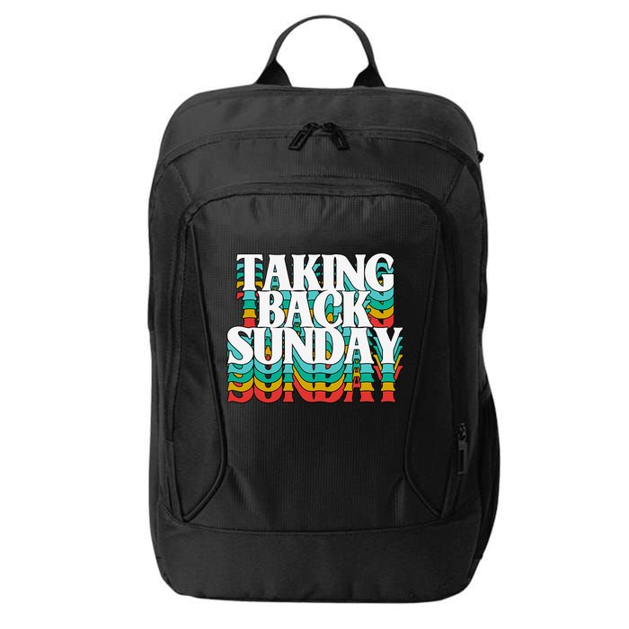 Taking Back Sunday Weekend Funny Retro City Backpack