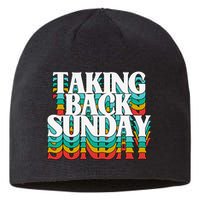 Taking Back Sunday Weekend Funny Retro Sustainable Beanie