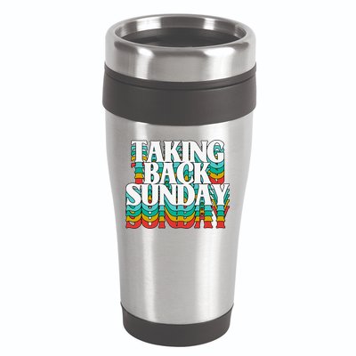 Taking Back Sunday Weekend Funny Retro 16oz Travel Tumbler