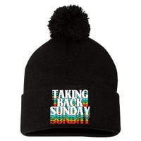 Taking Back Sunday Weekend Funny Retro Pom Pom 12in Knit Beanie