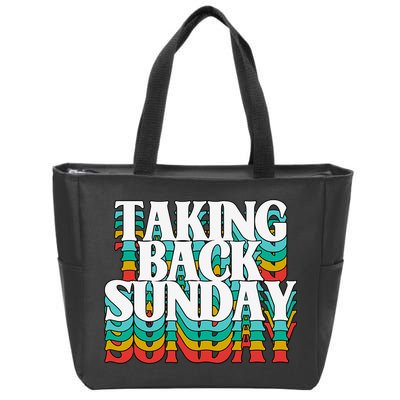Taking Back Sunday Weekend Funny Retro Zip Tote Bag