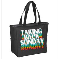 Taking Back Sunday Weekend Funny Retro Zip Tote Bag