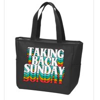 Taking Back Sunday Weekend Funny Retro Zip Tote Bag
