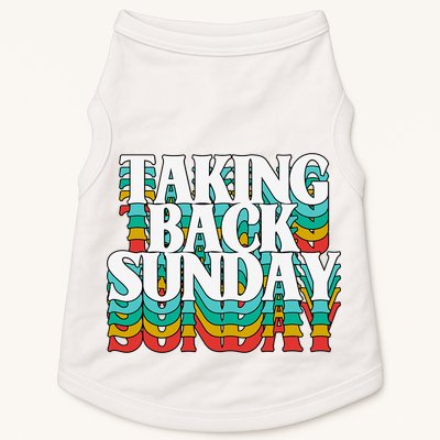 Taking Back Sunday Weekend Funny Retro Doggie Tank