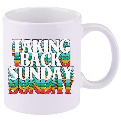 Taking Back Sunday Weekend Funny Retro 11oz C Handle Ceramic Mug