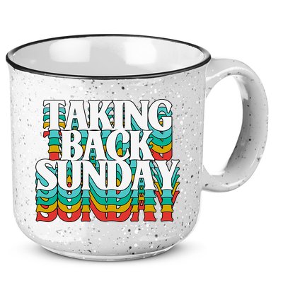 Taking Back Sunday Weekend Funny Retro 15oz Campfire Ceramic Mug