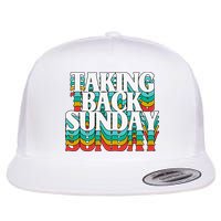 Taking Back Sunday Weekend Funny Retro Flat Bill Trucker Hat