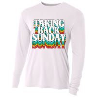 Taking Back Sunday Weekend Funny Retro Cooling Performance Long Sleeve Crew