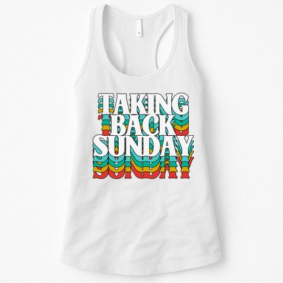 Taking Back Sunday Weekend Funny Retro Womens Tank Top