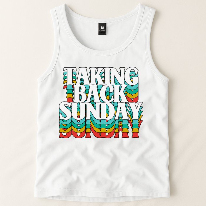 Taking Back Sunday Weekend Funny Retro Tank Top