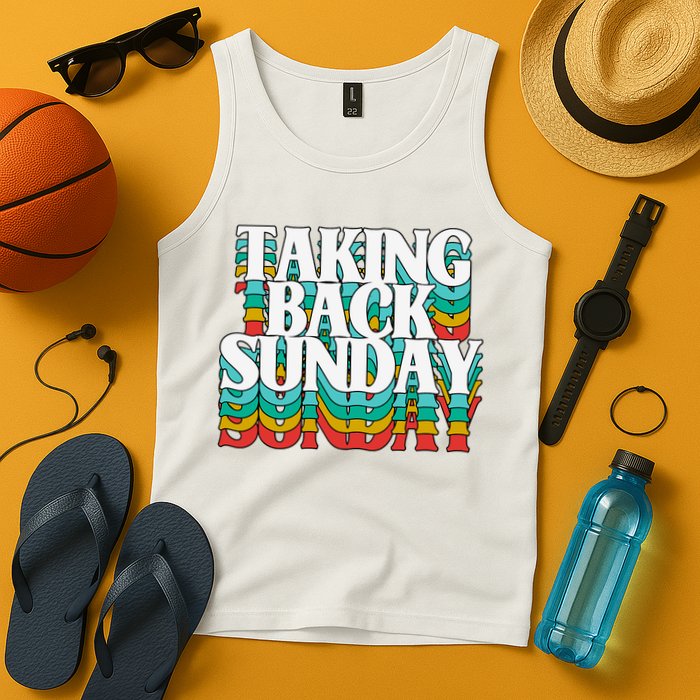 Taking Back Sunday Weekend Funny Retro Tank Top