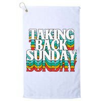 Taking Back Sunday Weekend Funny Retro Golf Towel
